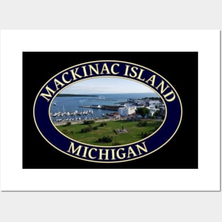 Mackinac Island and Harbor in Michigan Posters and Art